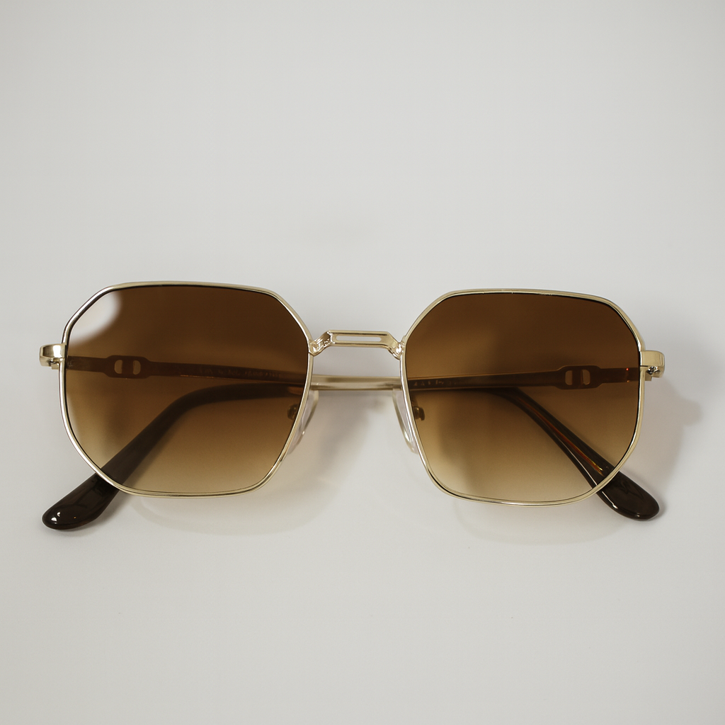 AUREN – Golden Brown Unisex Sunglasses