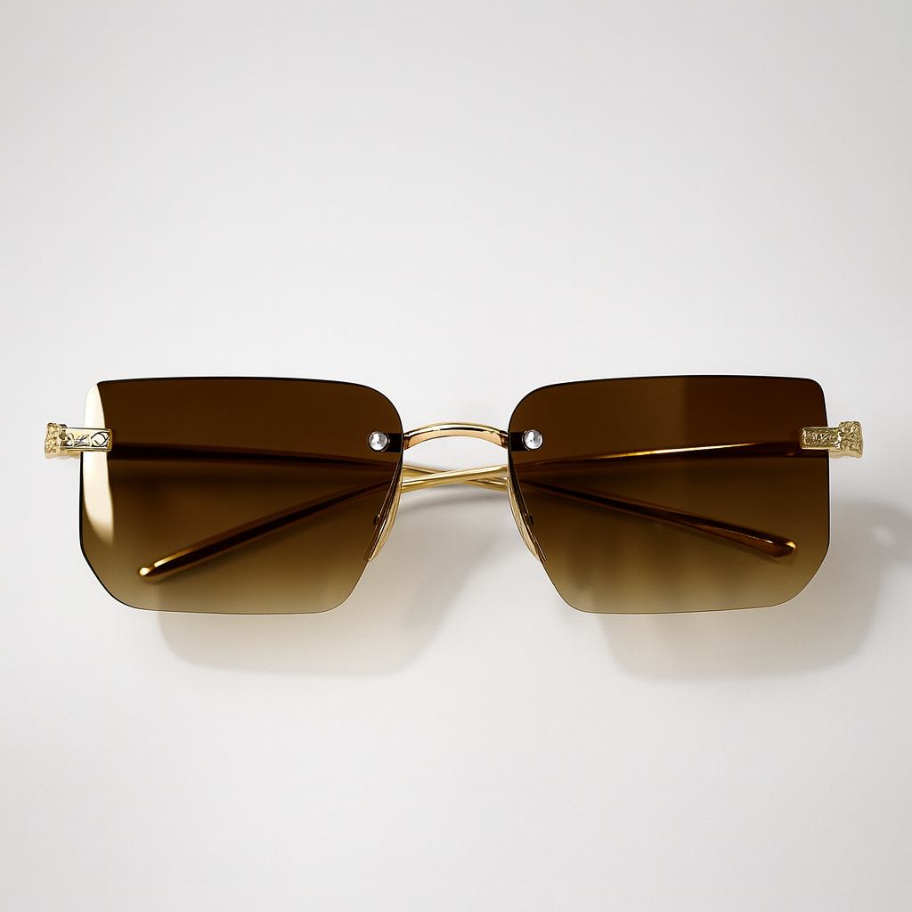 Solis : Gradient Brown Unisex Sunglasses