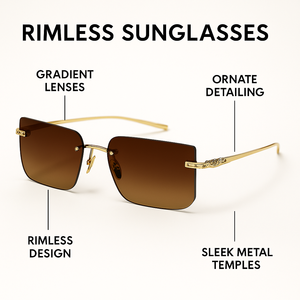 Solis : Gradient Brown Unisex Sunglasses