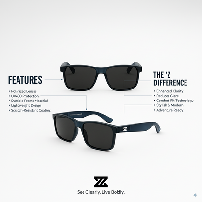 Striker- Polorized Unisex Sunglasses (Blue)