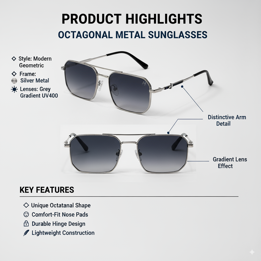 Velora – Gradient Blue Unisex Sunglasses