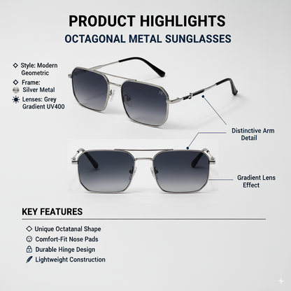 Velora – Gradient Blue Unisex Sunglasses