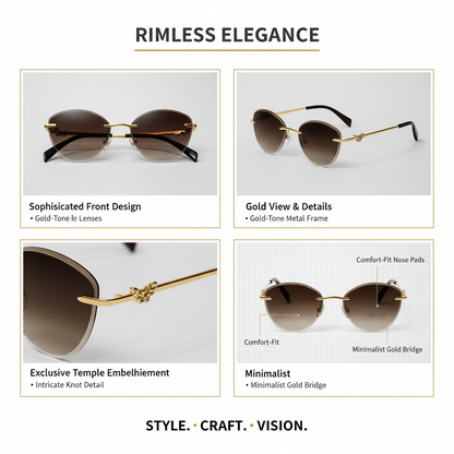 Eterna – Gradient Brown Women Sunglasses