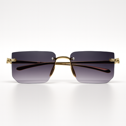 Monarch : Golden Gradient Black Unisex Sunglasses
