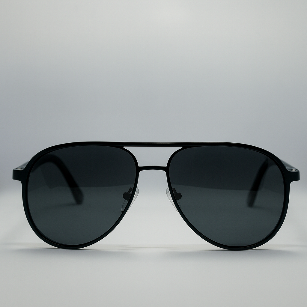 Falcon : Black Aviator Polorized Sunglasses