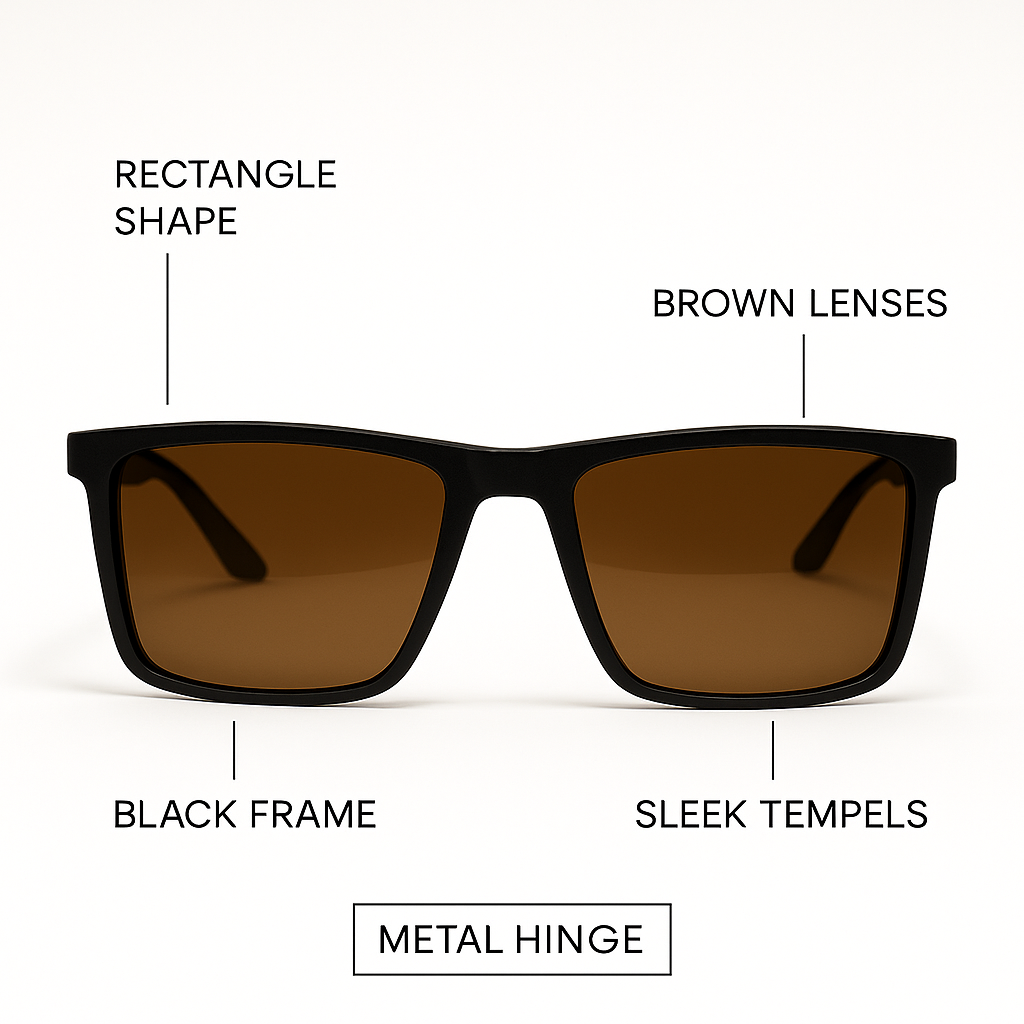 Drift : Matte Brown Polorized Sunglasses