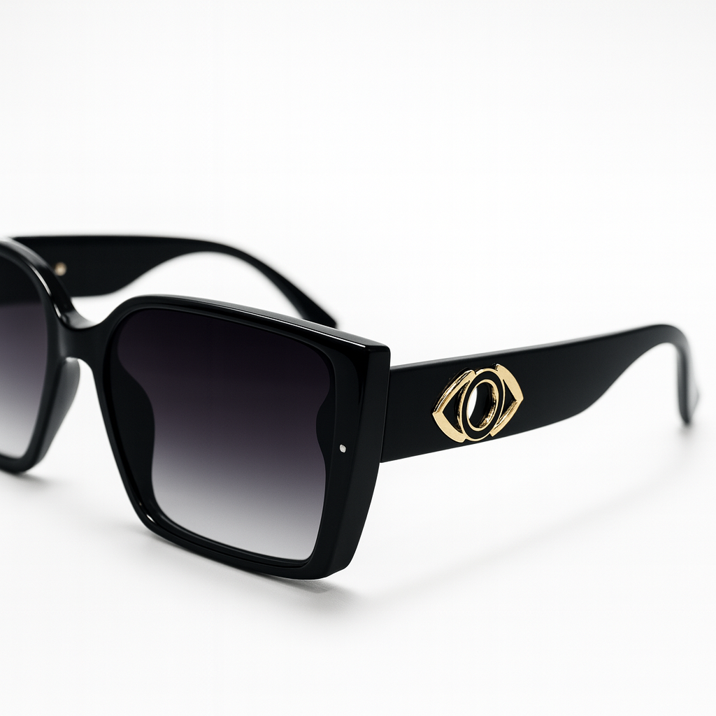 Royale : Black and Golden Women Sunglasses