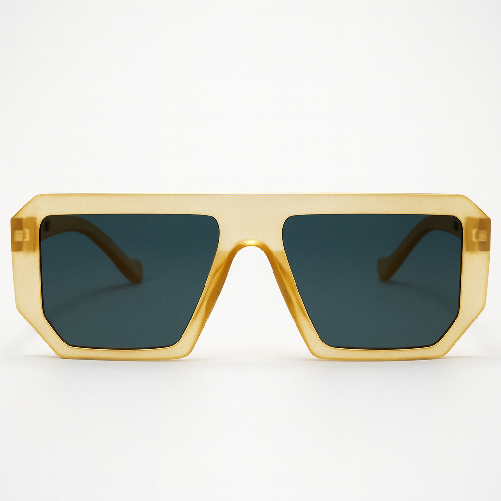 Blaze :Matte Gold Unisex Sunglasses