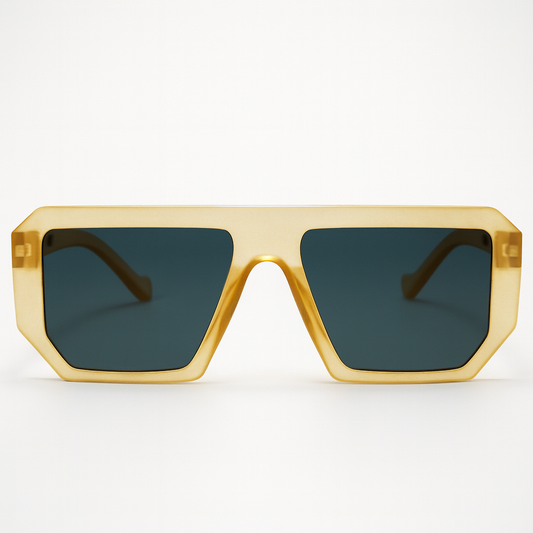 Blaze :Matte Gold Unisex Sunglasses