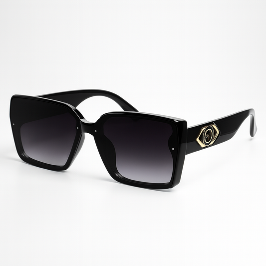 Royale : Black and Golden Women Sunglasses