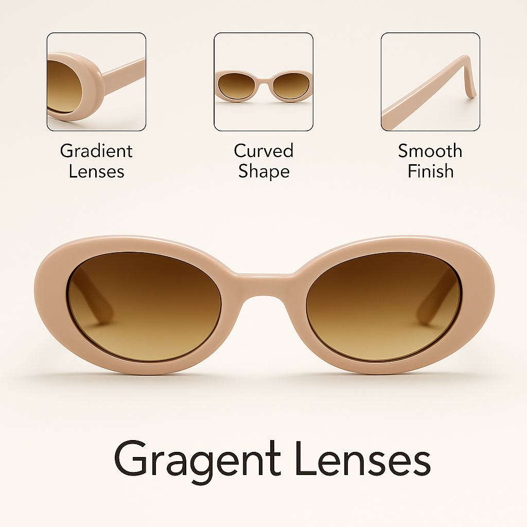 Lush : Gradient Brown Pink Sunglasses