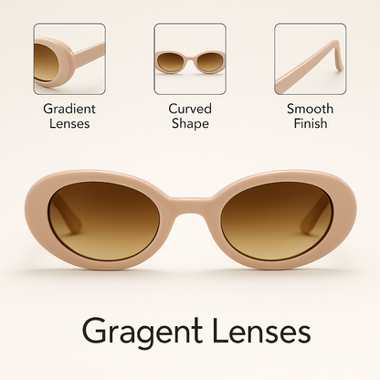 Lush : Gradient Brown Pink Sunglasses