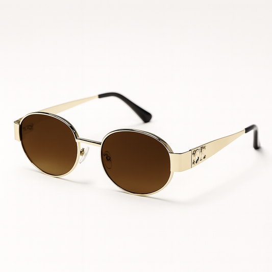 Ember : Brown Gradient Unisex Sunglasses