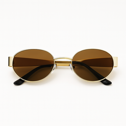Ember : Brown Gradient Unisex Sunglasses