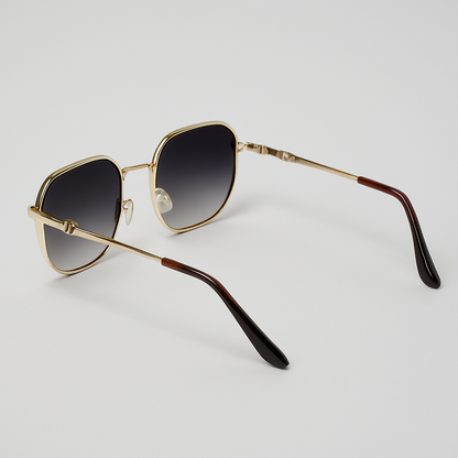 Fluxx :Gradient Black-Gray Unisex Sunglasses