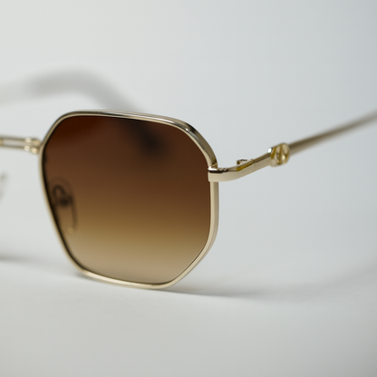 AUREN – Golden Brown Unisex Sunglasses