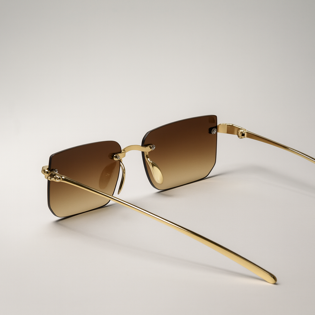 Solis : Gradient Brown Unisex Sunglasses