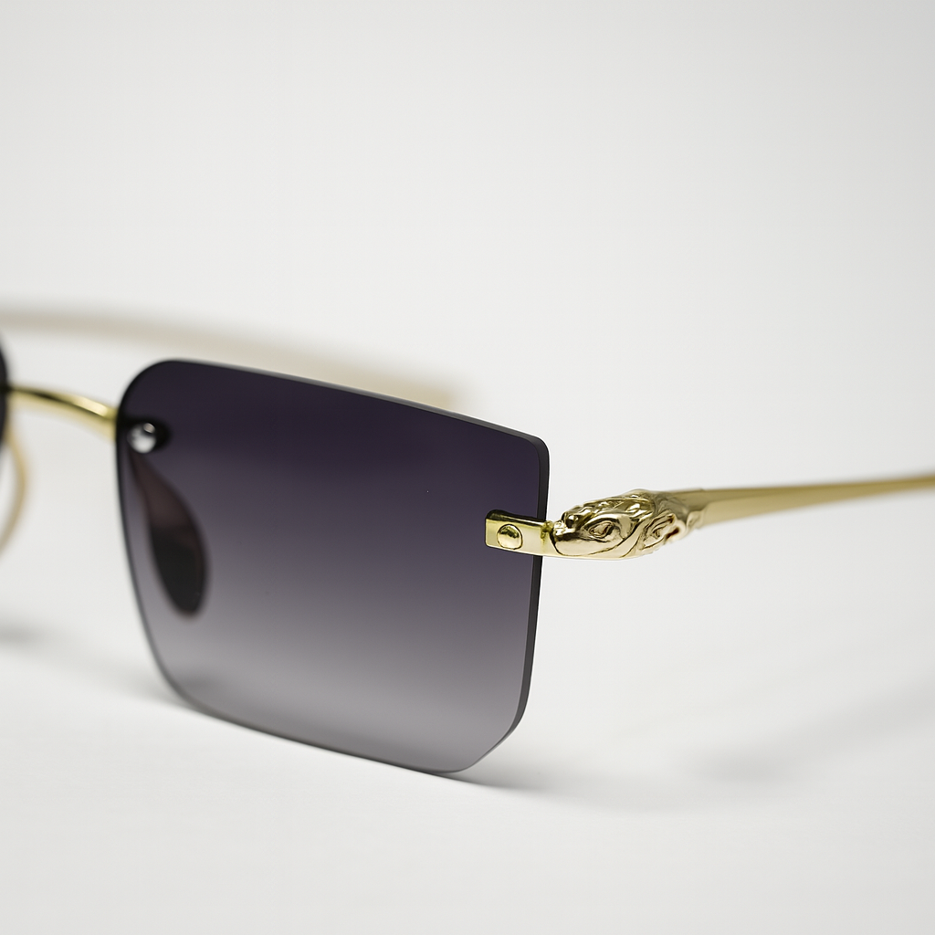 Monarch : Golden Gradient Black Unisex Sunglasses