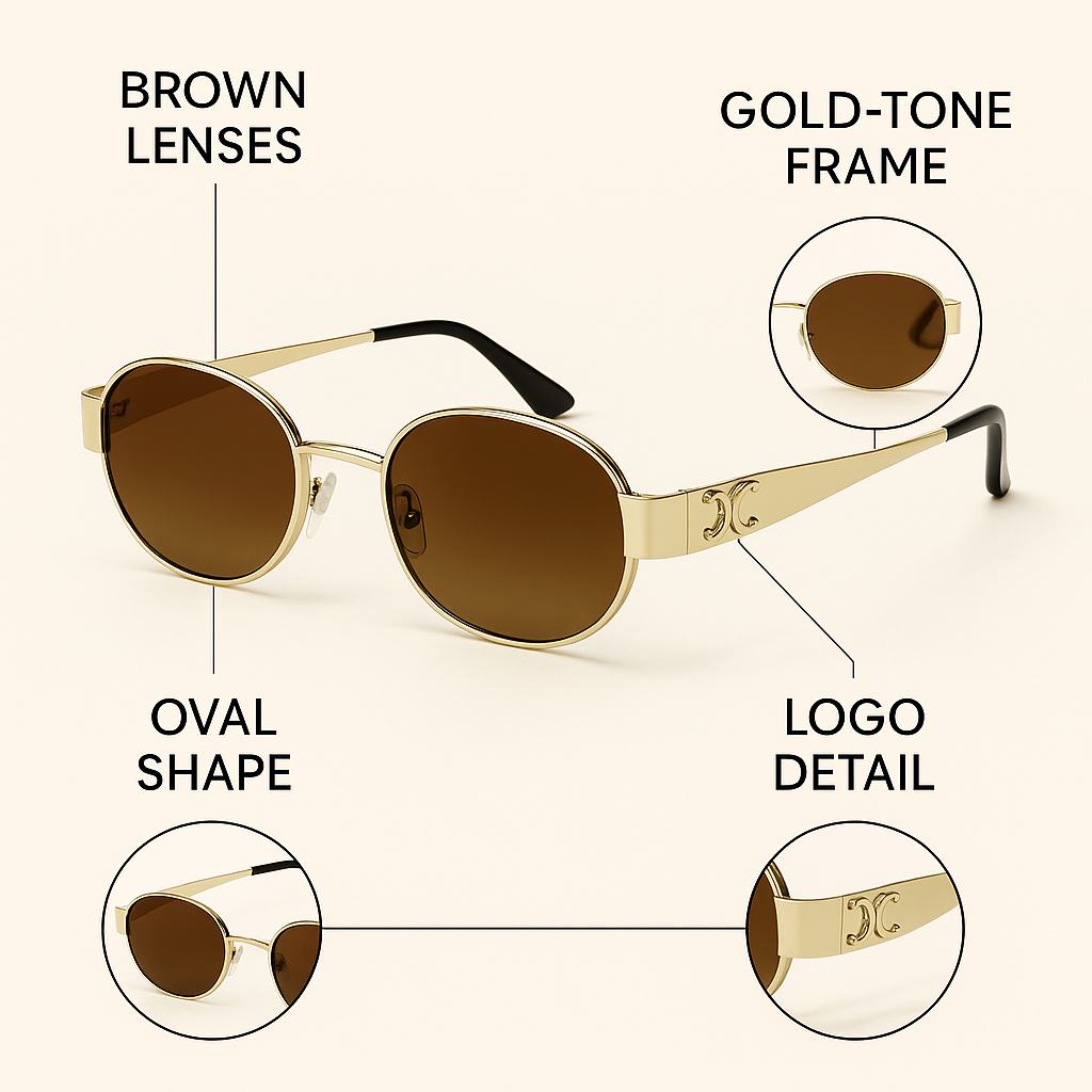 Ember : Brown Gradient Unisex Sunglasses