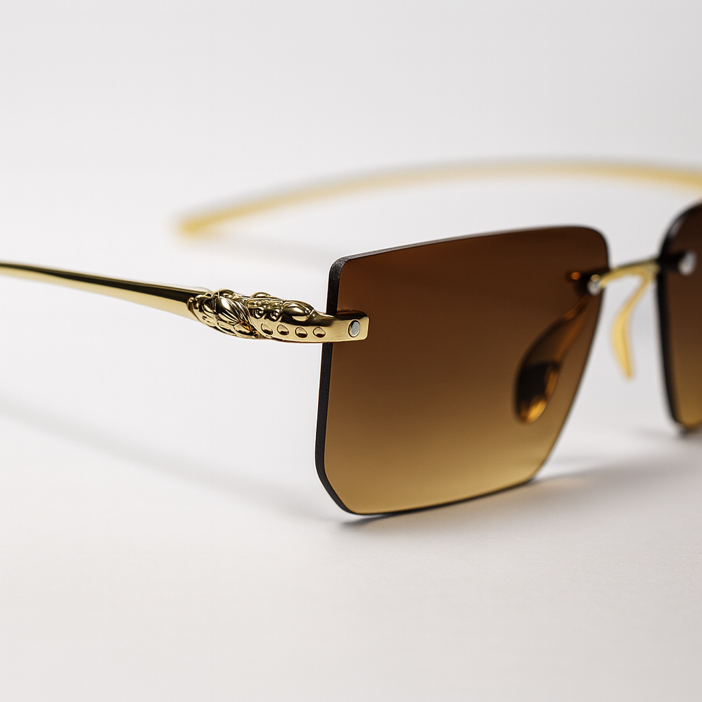 Solis : Gradient Brown Unisex Sunglasses