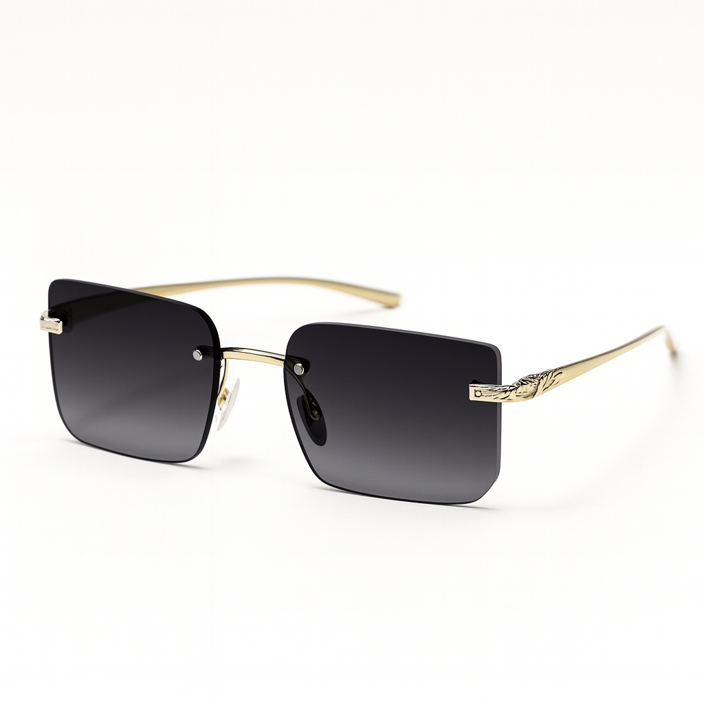Monarch : Golden Gradient Black Unisex Sunglasses