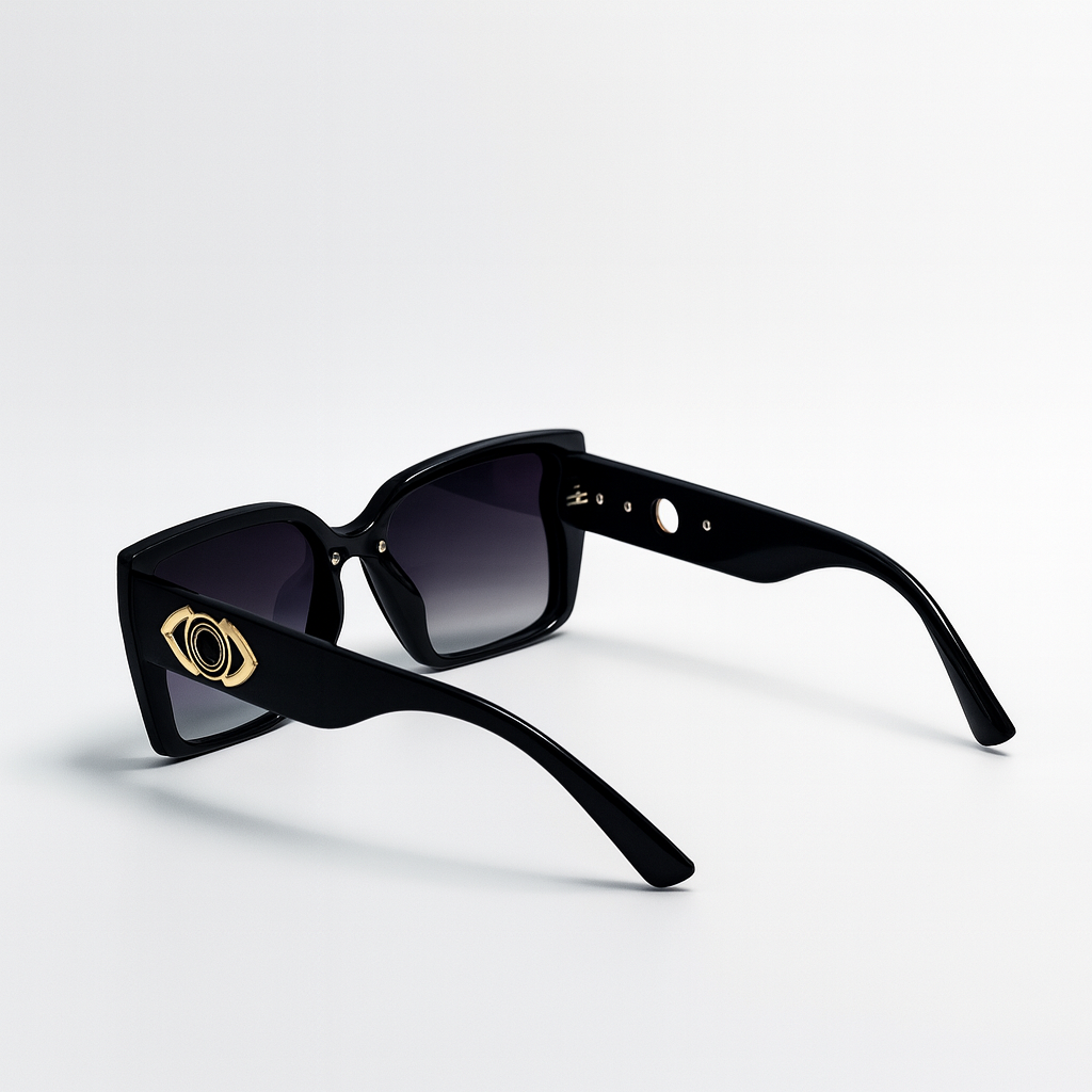Royale : Black and Golden Women Sunglasses