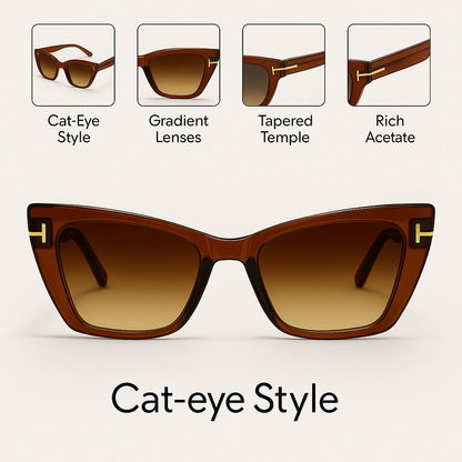 Terra : Amber Brown Women Sunglasses