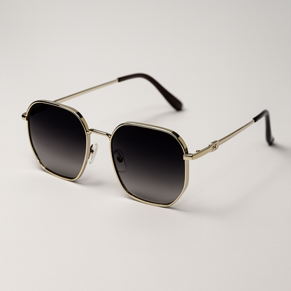 Fluxx :Gradient Black-Gray Unisex Sunglasses