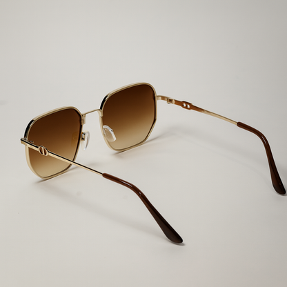 AUREN – Golden Brown Unisex Sunglasses