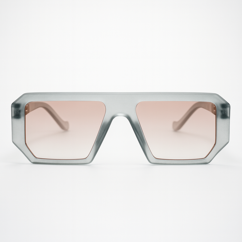 Vortex : Metallic Grey Unisex Sunglasses