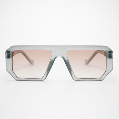 Vortex : Metallic Grey Unisex Sunglasses