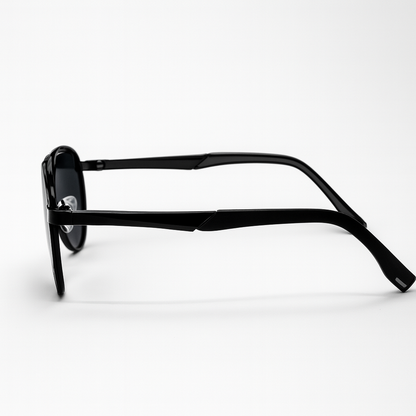 Falcon : Black Aviator Polorized Sunglasses